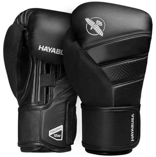 HAYABUSA -  T3 BOXING GLOVES BLACK/BLACK