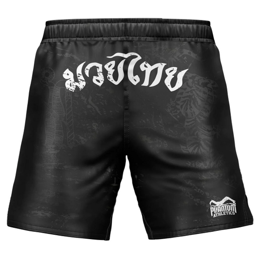 Phantpm - Fightshorts Muay Thai - Schwarz