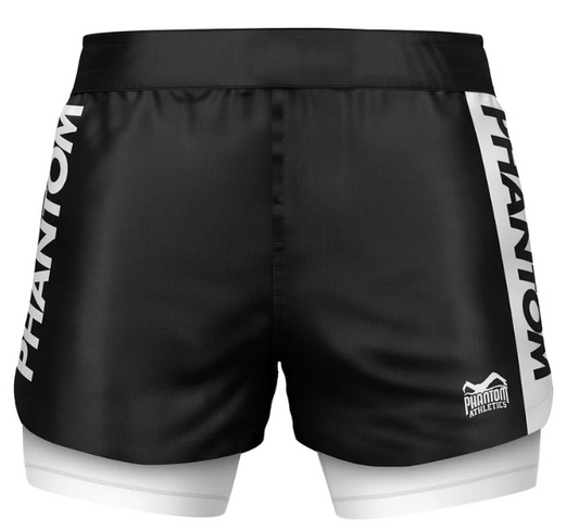 Phantom - Fightshorts FUSION-R 2in1 RANKED - Weiß