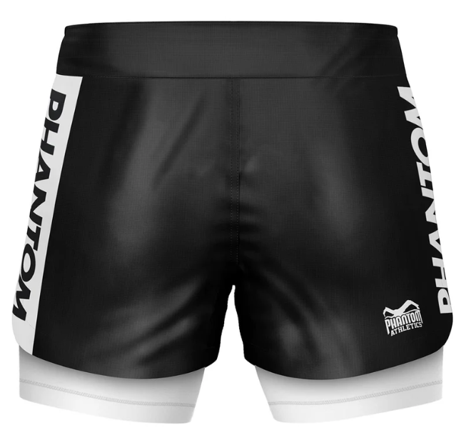 Phantom - Fightshorts FUSION-R 2in1 RANKED - Weiß