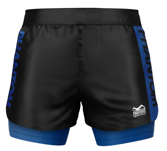 Phantom - Fightshorts FUSION-R 2in1 RANKED - Blau