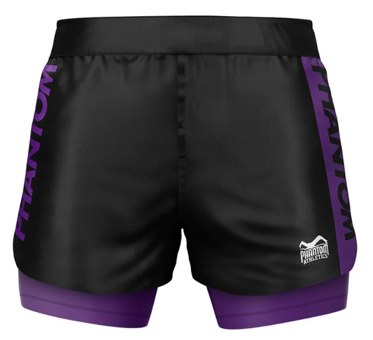 Phantom - Fightshorts FUSION-R 2in1 RANKED - Lila