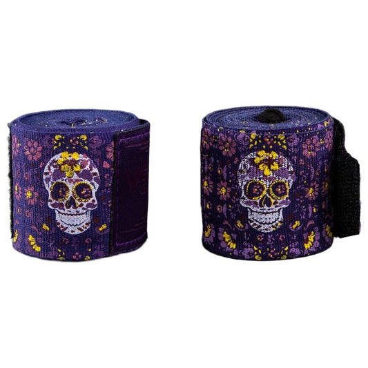 VENUM - Boxbandagen, Santa Muerte, halbelastisch, 4 m, dunkellila