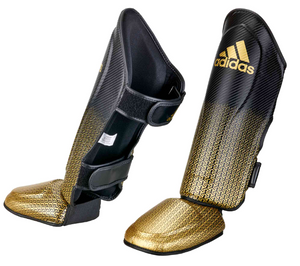 Adidas -  Pro Kickboxing Schienbein-Spannschutz black/gold, adiKBSI300