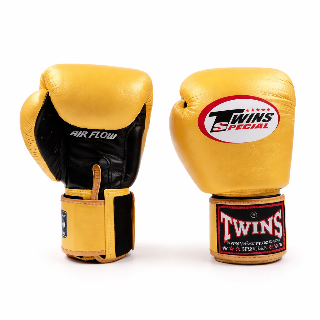 Twins - Special BGVL 3 „Air-Flow“ Boxhandschuhe Gold/Schwarz