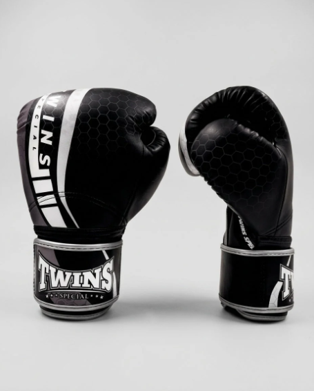 Twins - Boxhandschuhe BGVL15 – Schwarz/Grau/Weiss