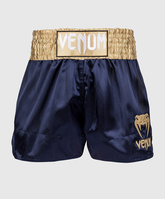 Venum -  Classic Muay Thai Shorts - Marineblau/Gold