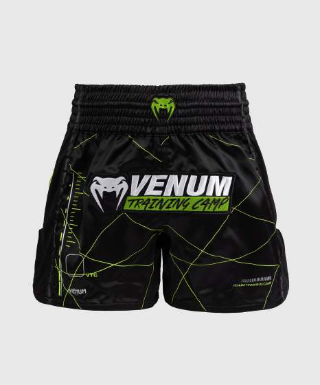 Venum - Training Camp 4.0 Muay Thai Shorts - Schwarz/Neongrün