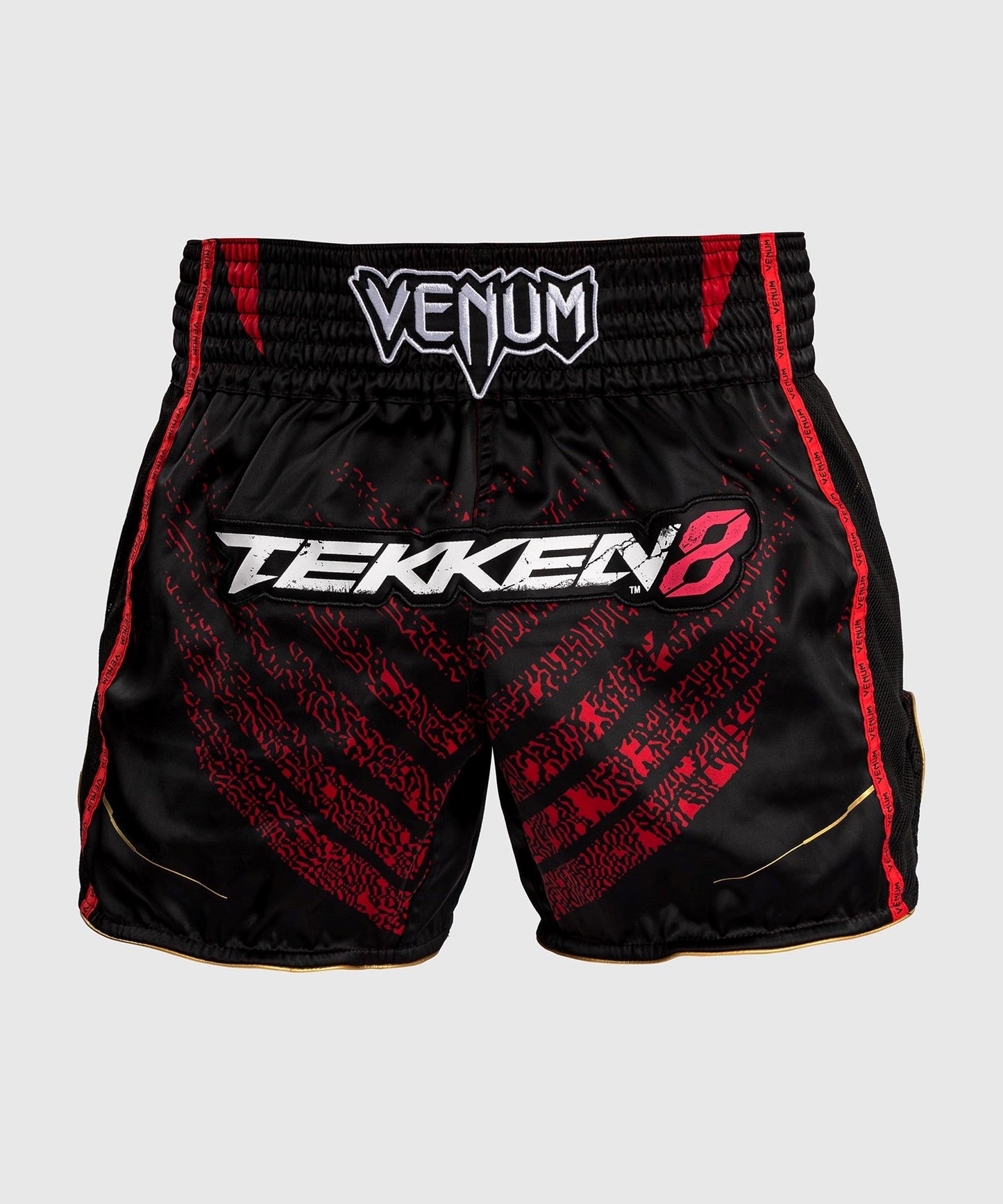 Venum - TEKKEN 8 - Marshall Law Muay Thai Shorts - Schwarz/Rot/Gold