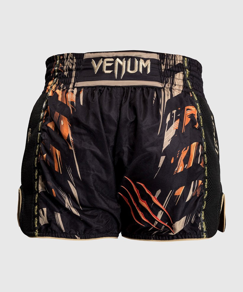 Venum - Tiger Muay Thai Shorts - Schwarz/Neonorange