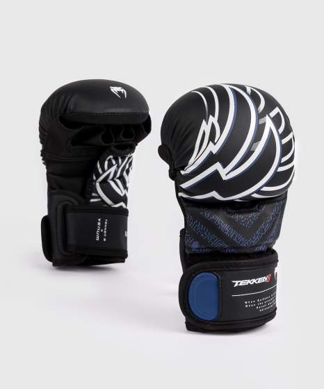 Venum - x Tekken 8 TEKKEN- Jin Kazama MMA Sparring Handschuhe - Blau/Schwarz/Weiß