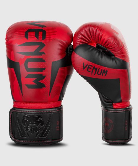 VENUM ELITE BOXING GLOVES - RED CAMO