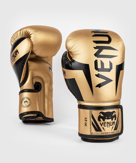 VENUM ELITE BOXHANDSCHUHE - GOLD/SCHWARZ