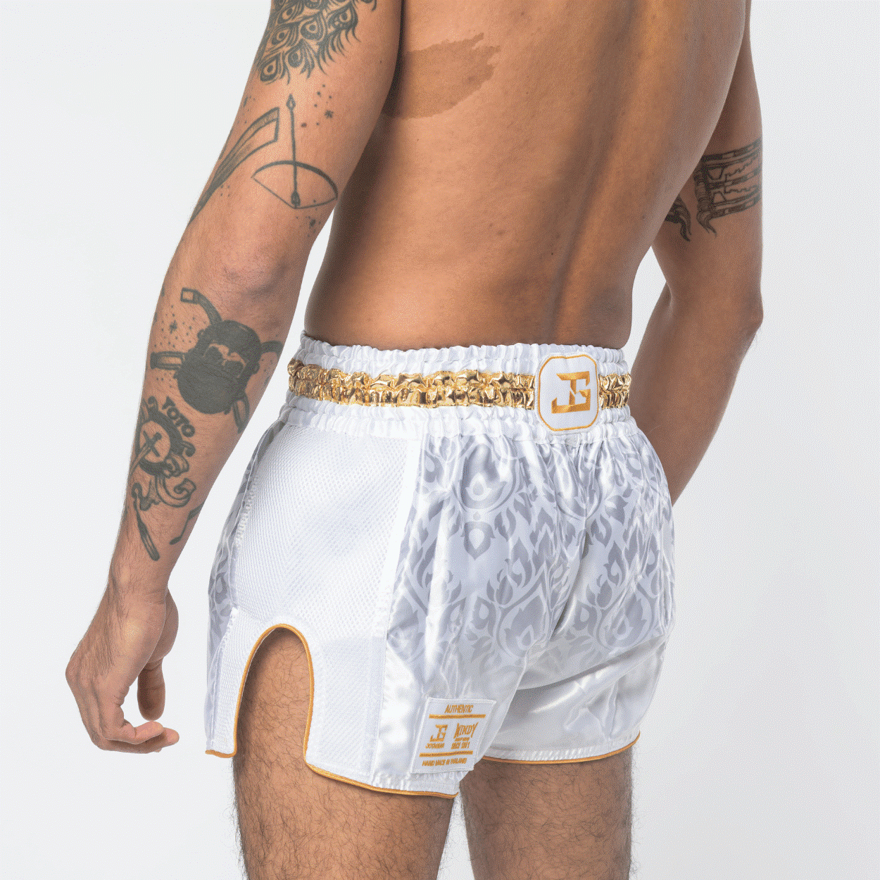 Windy x Joya - Muay Thai Shorts - White/Gold