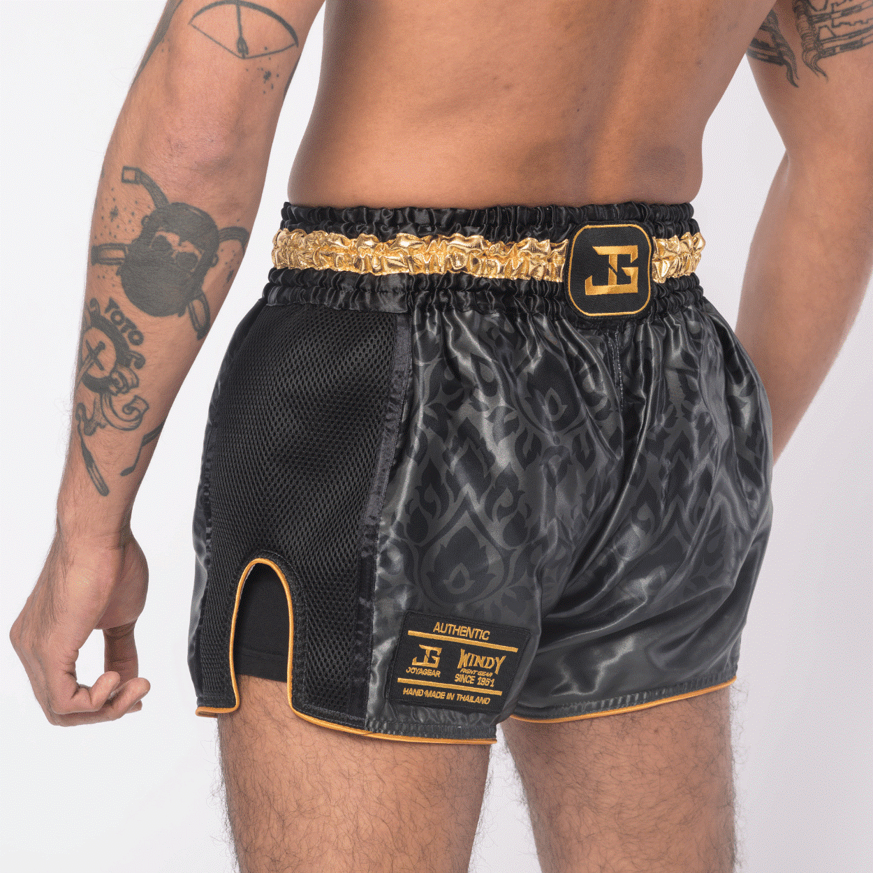 Windy x Joya - Muay Thai Shorts - Black/Gold