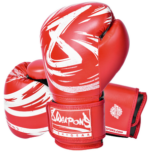 8 WEAPONS -  BOXHANDSCHUHE, STRIKE, ROT-WEISS