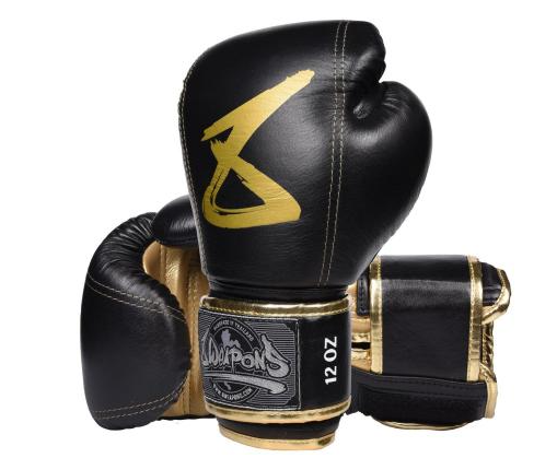 8 WEAPONS - BOXHANDSCHUHE - PREMIUM SCHWARZ-GOLD