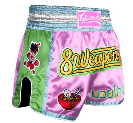 8 WEAPONS  - MUAY THAI SHORTS - YUMMY PINK