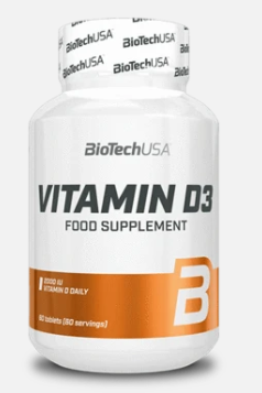 BioTech USA - Vitamin D3  60 Tabletten
