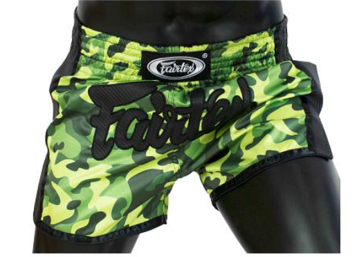 FAIRTEX - THAI SHORT CAMOGRÜN - NEUE SLIM CUT PASSFORM