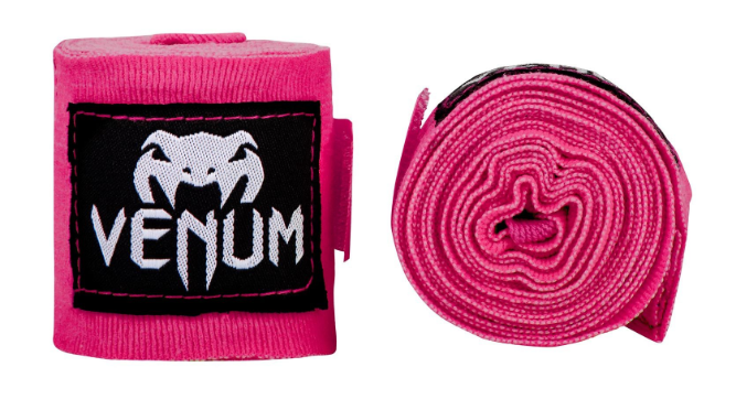 VENUM KONTAKT BOXBANDAGEN ORIGINAL - 4,5 M - ROSA