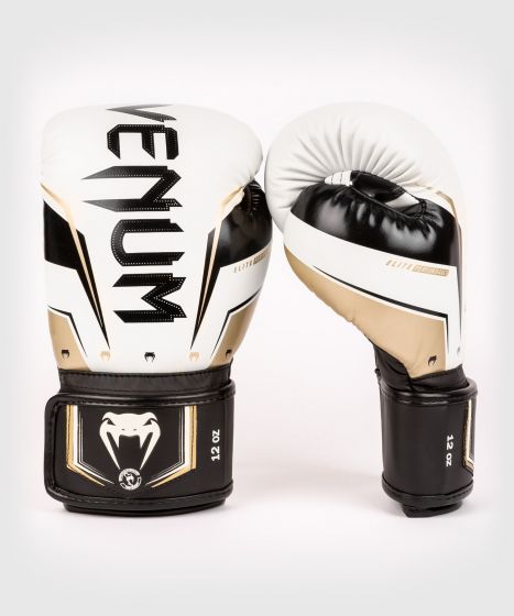 VENUM ELITE EVO BOXHANDSCHUHE - WEISS/GOLD