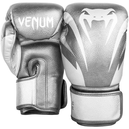 VENUM IMPACT BOXHANDSCHUHE - SILBER/SILBER 14 oz